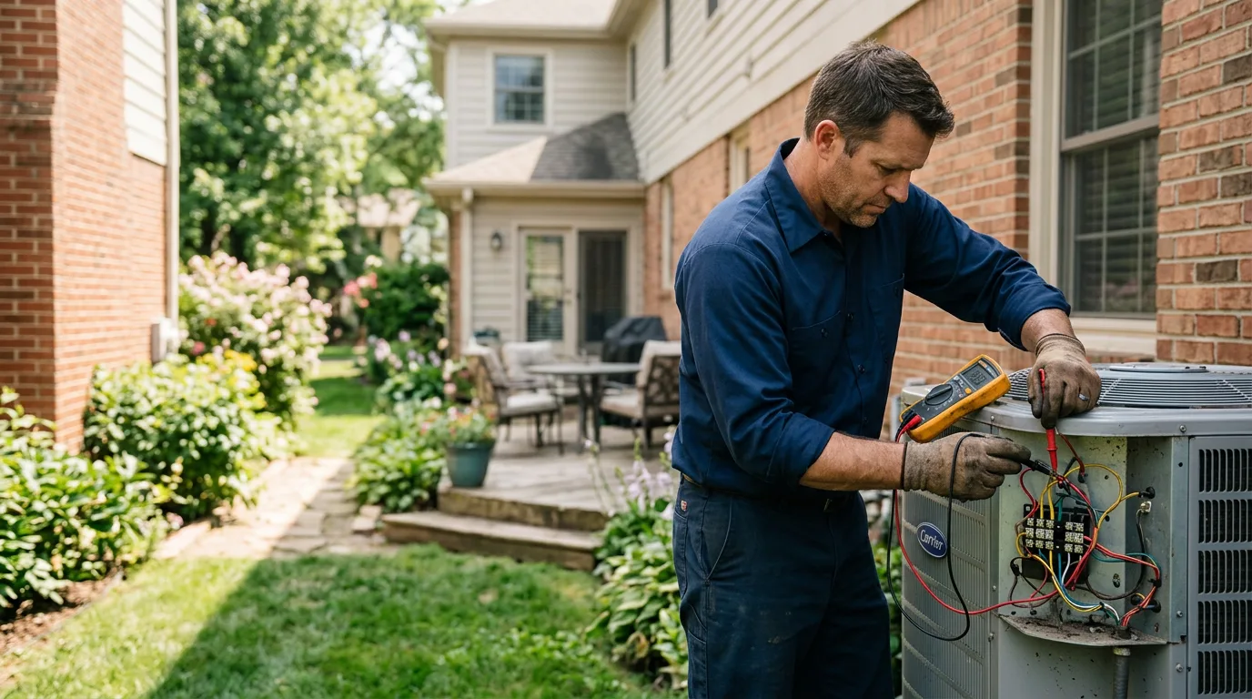 HVAC technician working near Melrose, WI